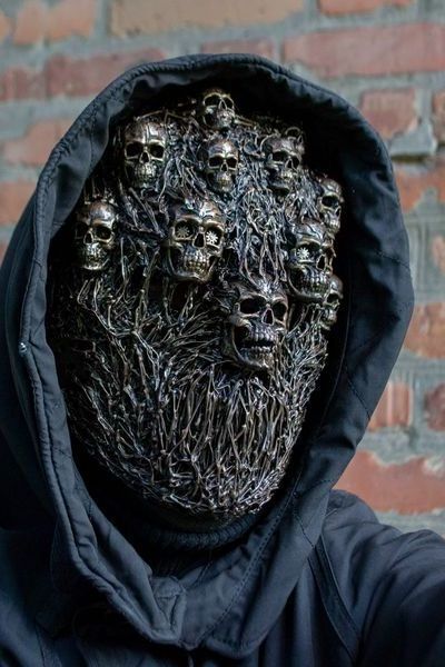 2023 Halloween Horror Steam Punk Mask Photo Props Doomsday Halloween Mask