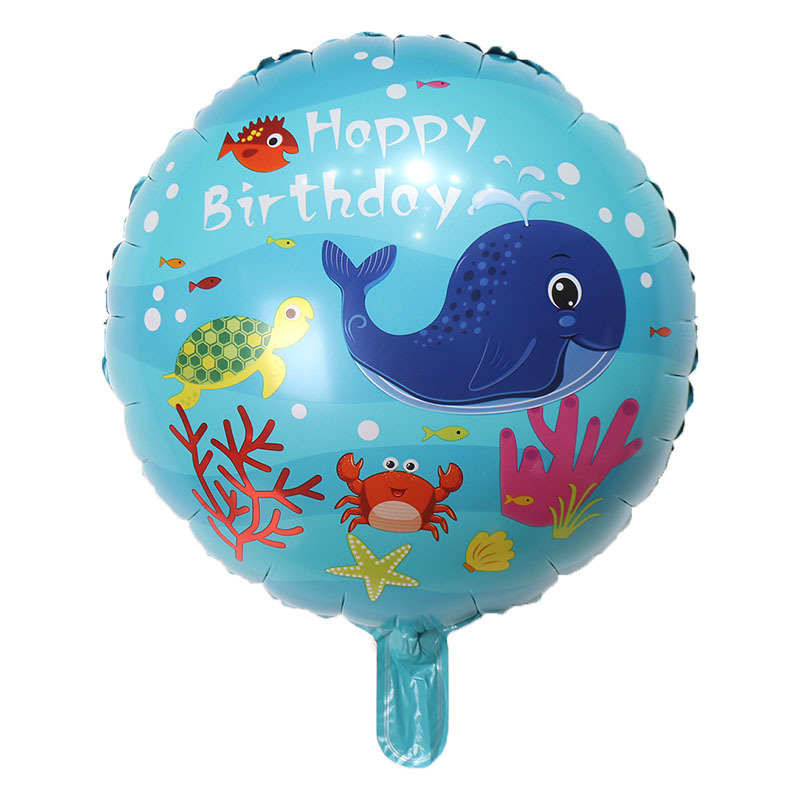 Sea Animal Aluminum Foil Balloon Birthday Party Decoration Arrangement Aluminum Foil Balloon