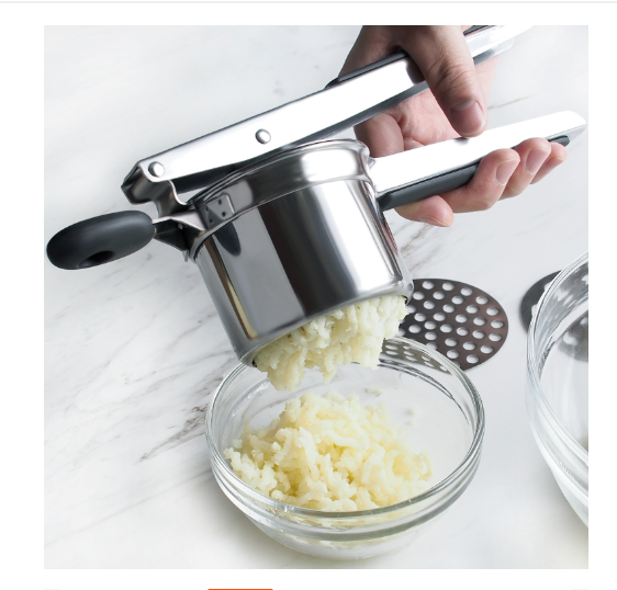 Fruit and vegetable tools stainless steel potato machine fruit and vegetable press potato masher