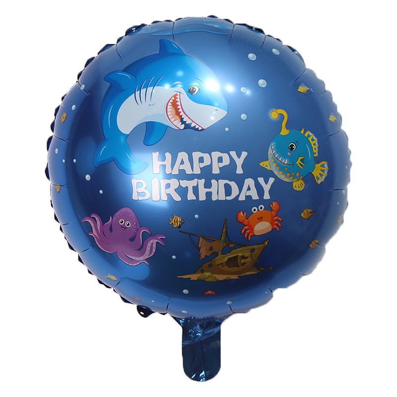 Sea Animal Aluminum Foil Balloon Birthday Party Decoration Arrangement Aluminum Foil Balloon