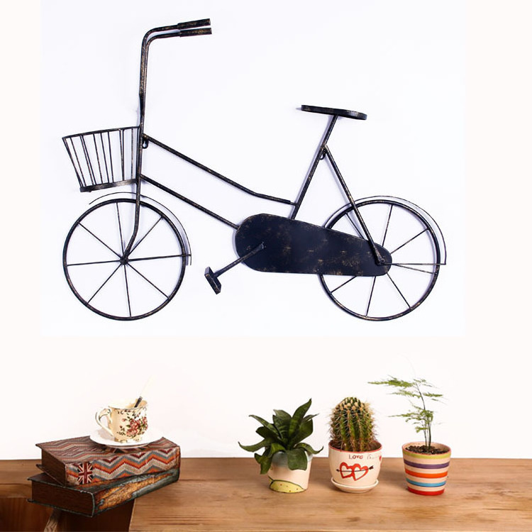 Fashion Retro Iron Art Bicycle Bicycle Hanging Decoration Restaurant Wall Decoration