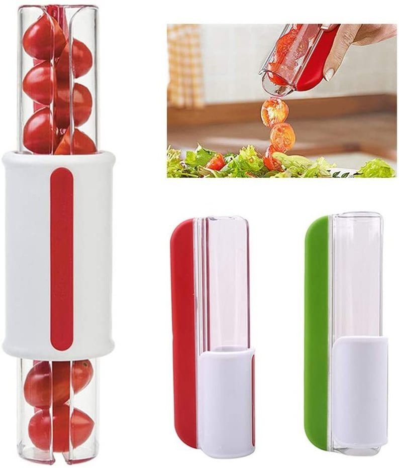 High Quality Multifunctional Kitchen slicer for salads Fruit Vegetable Small Tomatoes Grape Cherry Slices Cutter