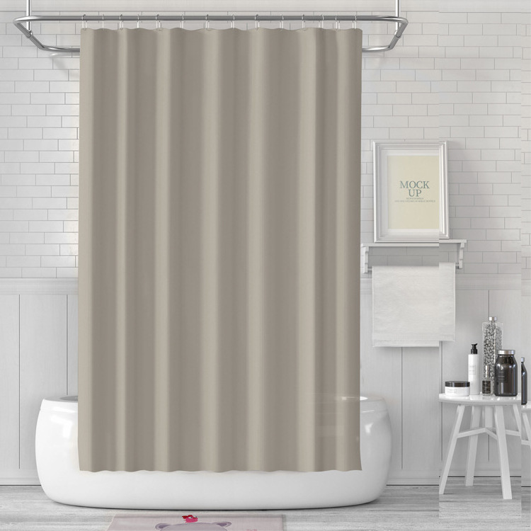 Peva shower curtain waterproof and mildew-proof thickened 72-inch bathroom bathroom with hook shower curtain