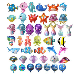 Sea Animal Aluminum Foil Balloon Birthday Party Decoration Arrangement Aluminum Foil Balloon