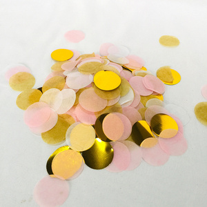 2.5cm Colorful Biodegradable Balloon Accessory Scraps Confetti Shredded Hand Throw Round Tissue Copy Paper Confetti