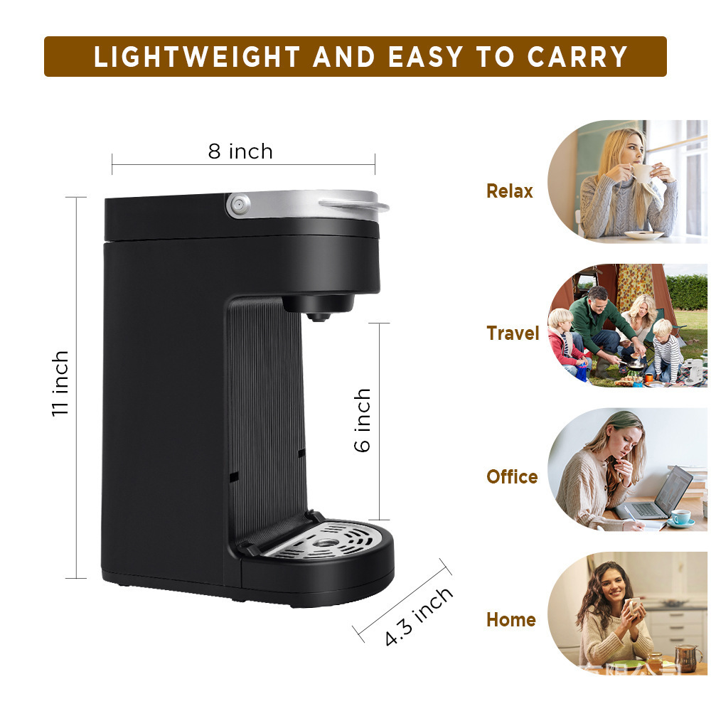 Portable Small Multi Home Hotel Travel Single Serve K Cup Capsule Coffee Making Machine