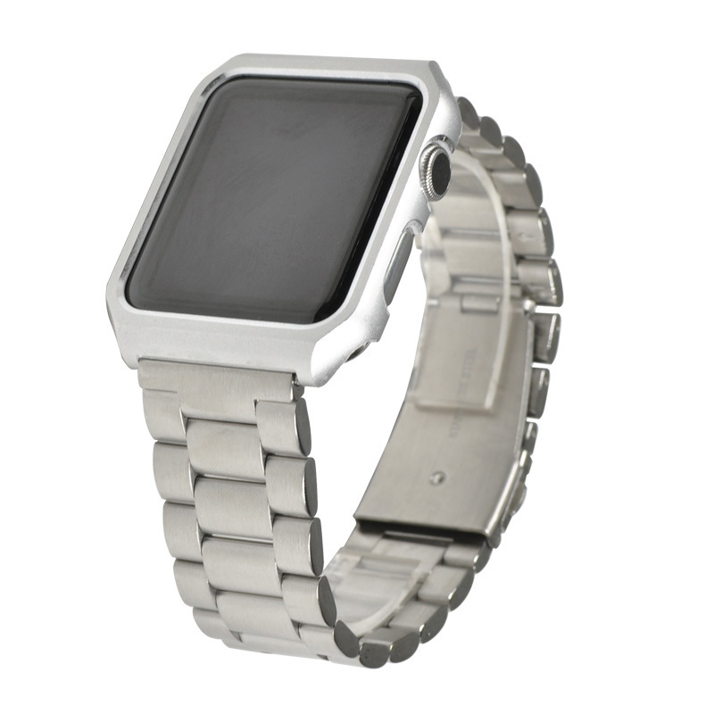 Man Style Stainless Steel Metal Strap Business Replacement Band for Apple Watch