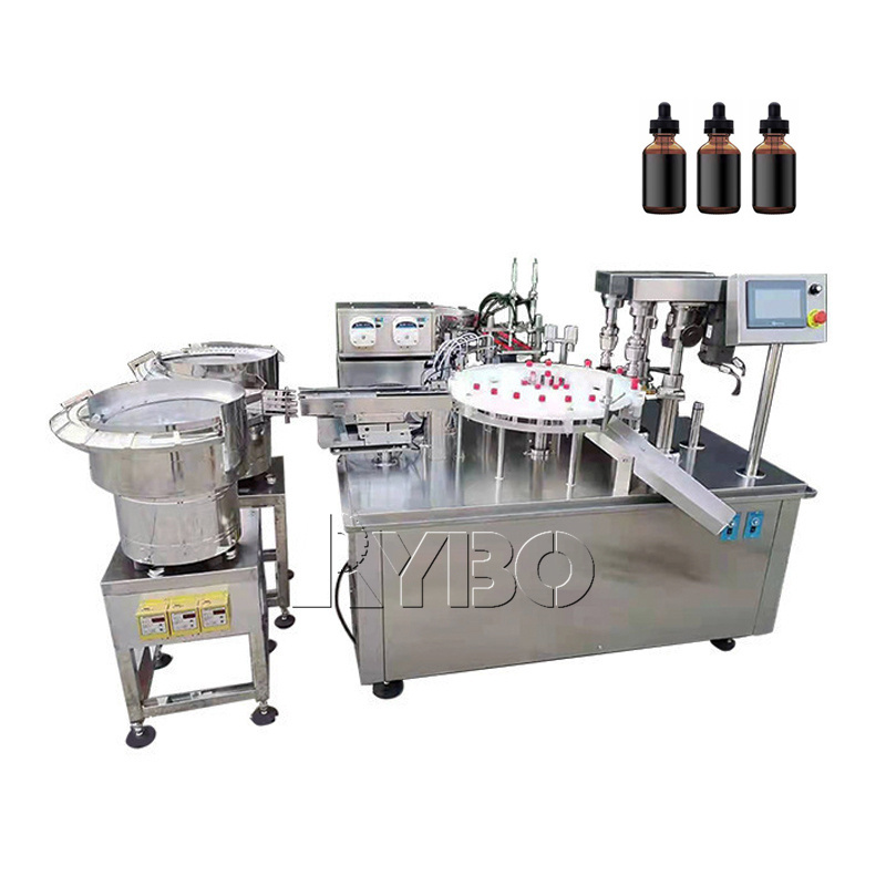 Automatic rotary mini mascara dental anesthesia cartridge filling and capping sealing machine