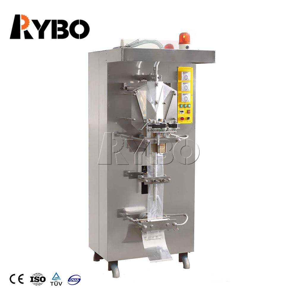 Small automatic liquid pure water juice beverage bag sachet pouch filling and sealing packing bagging making machine