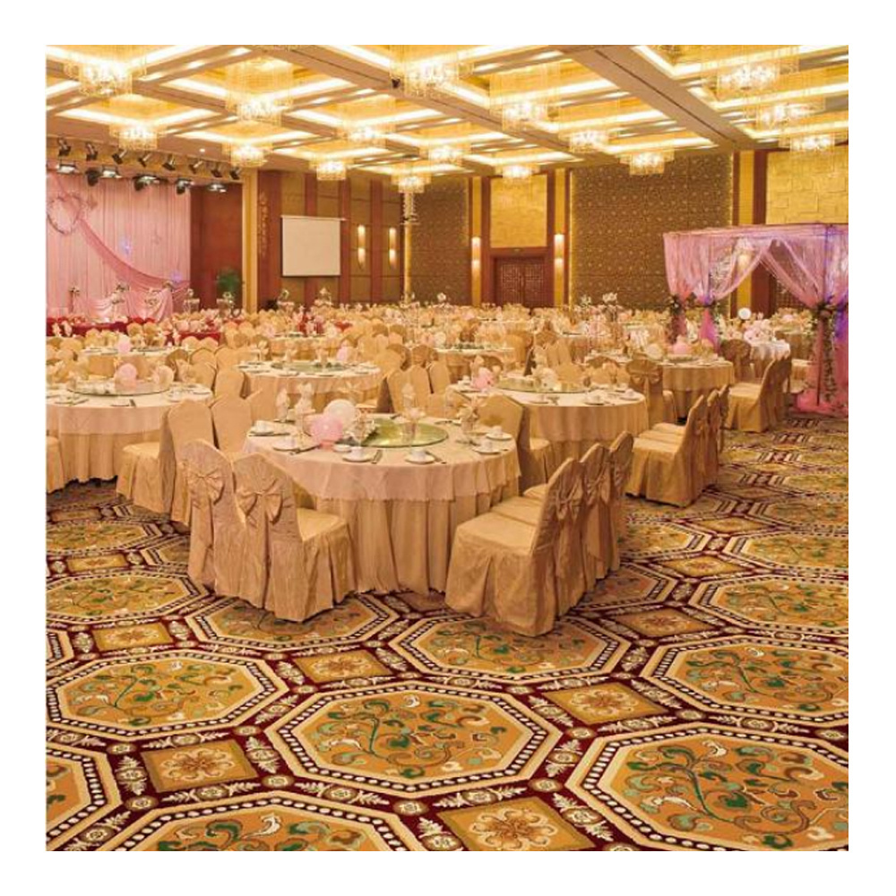 Broadloom Hospitality Hotel Carpet Banquet Hall Lobby luxury PP Red Wilton hotel carpet