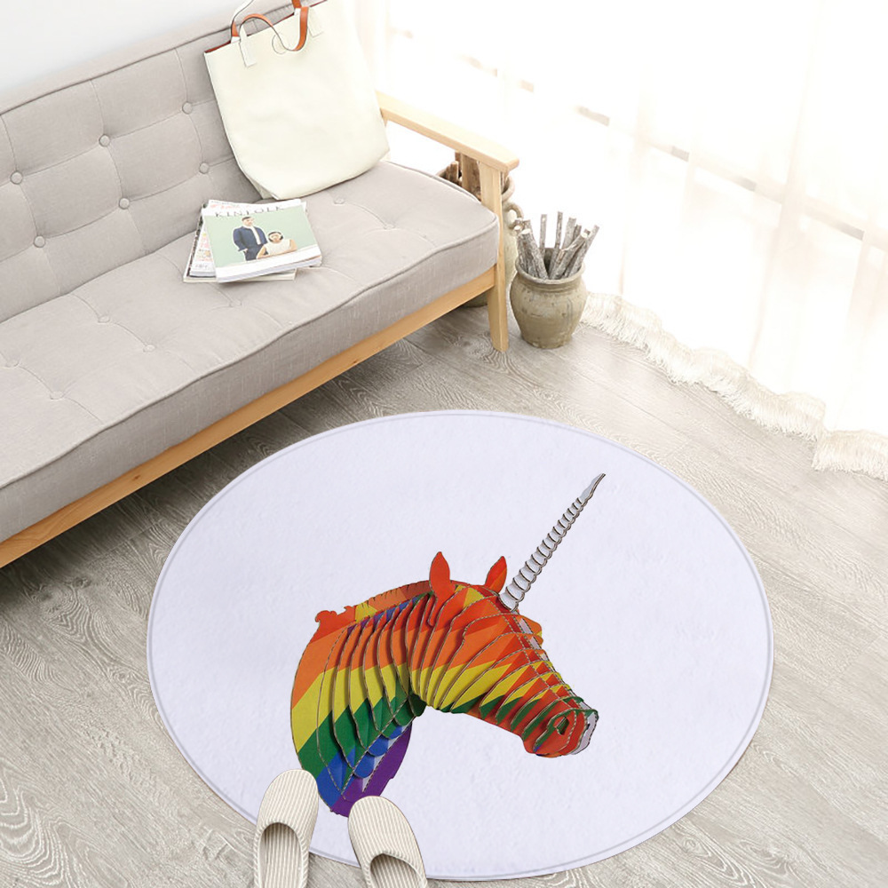 Carpets living room carpet Area Rug pink unicorn rug circular rug