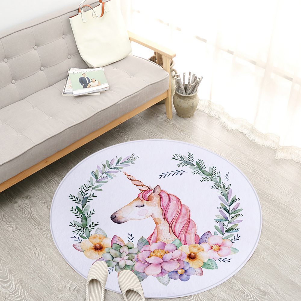 Carpets living room carpet Area Rug pink unicorn rug circular rug