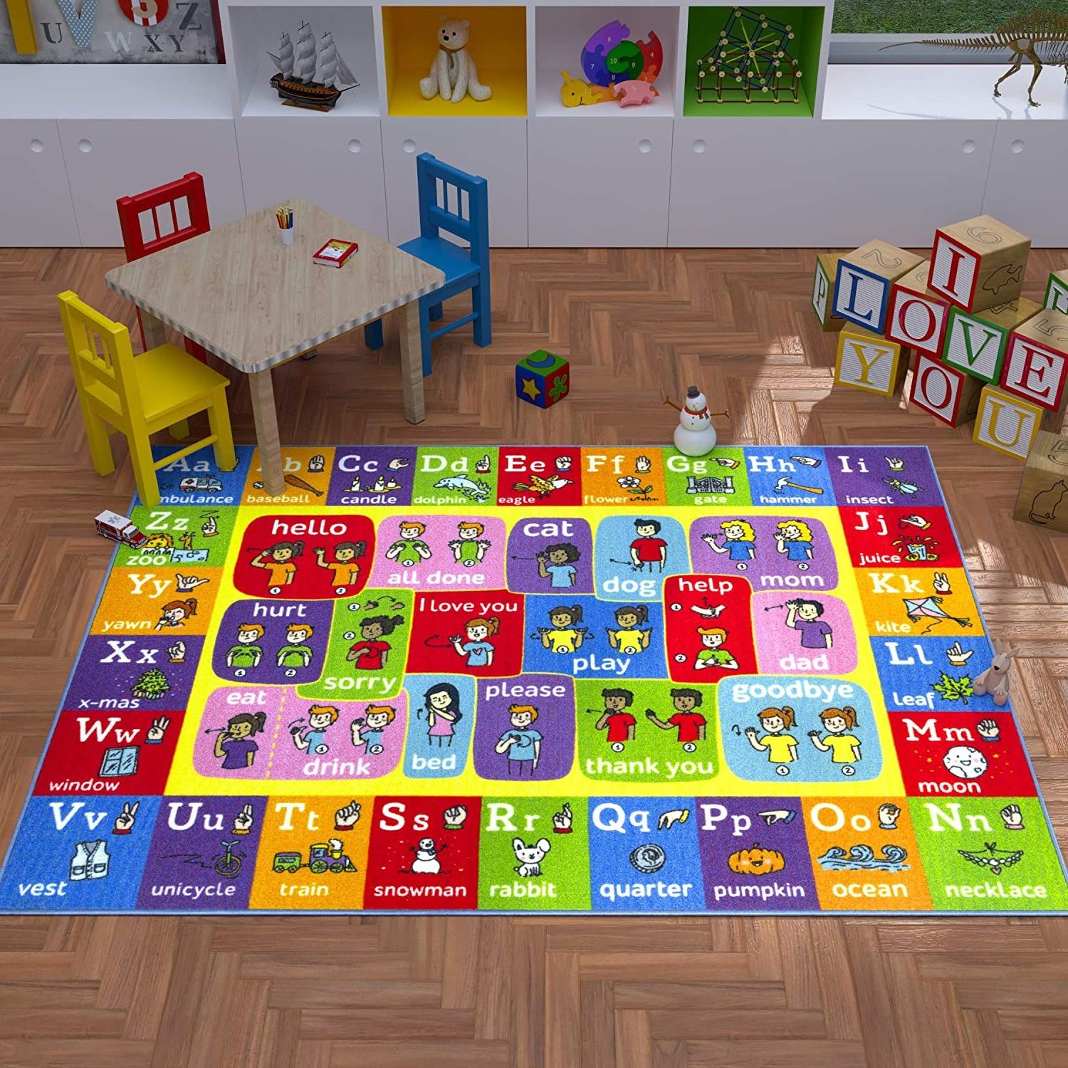 kids play carpet  kids room play mat kids bedroom round carpet alphabet rug baby play mat