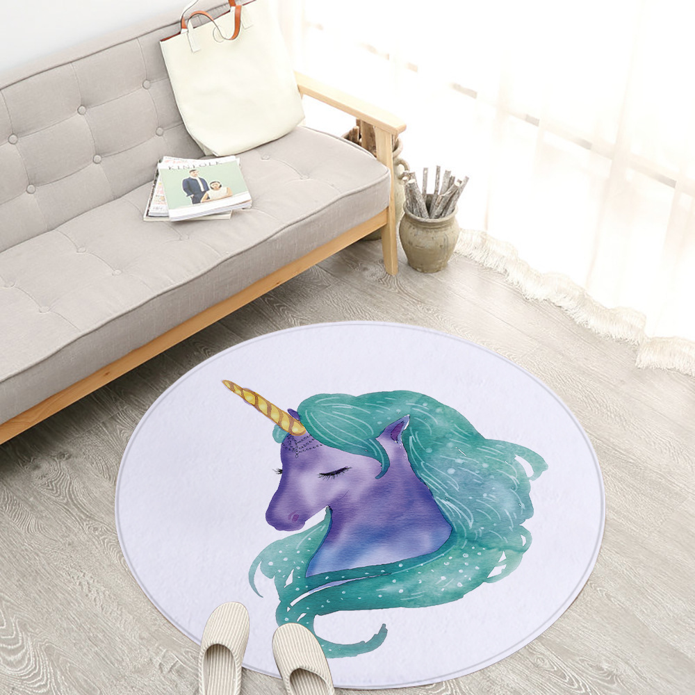 Carpets living room carpet Area Rug pink unicorn rug circular rug