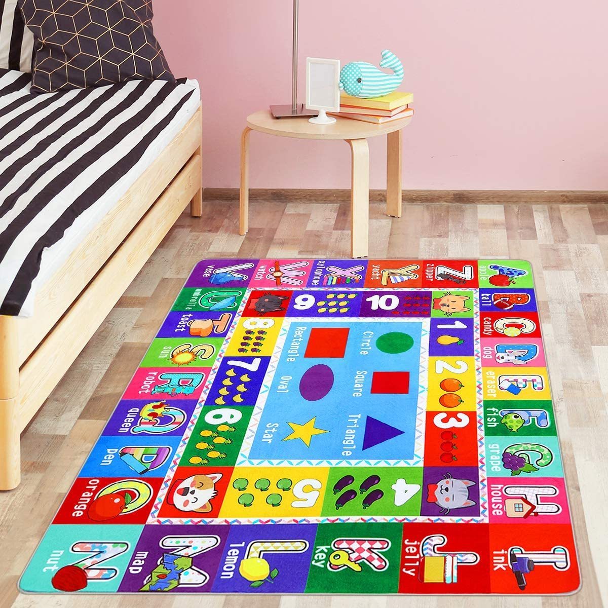 kids play carpet  kids room play mat kids bedroom round carpet alphabet rug baby play mat