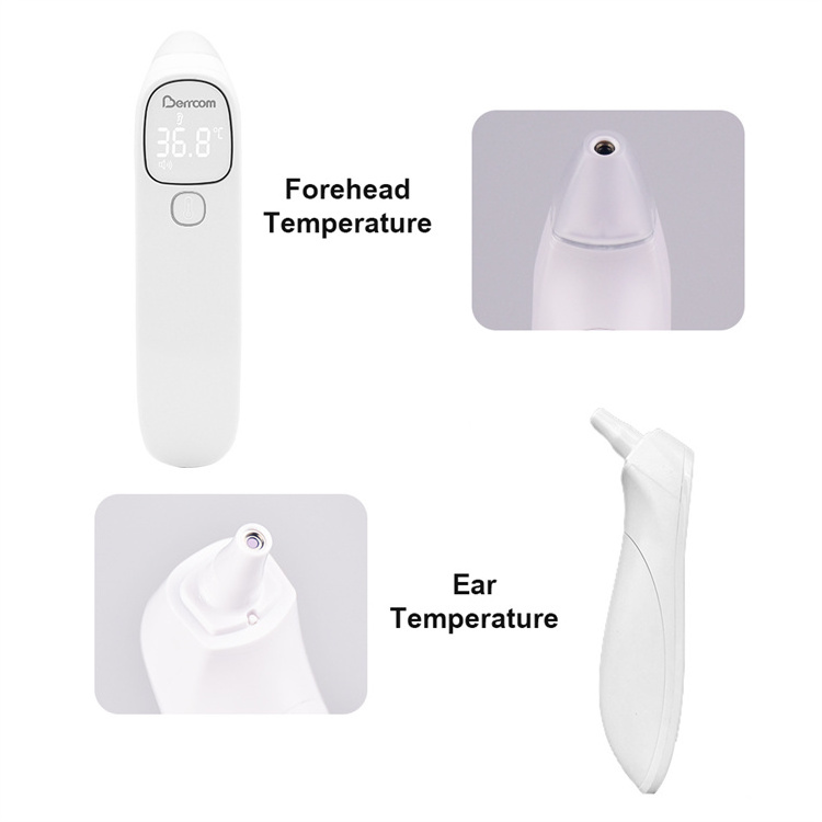 Factory Price Large Display Fever Forehead CE Approved Clinical 1 Second Reading Adults Baby Infrared Ear Thermometer