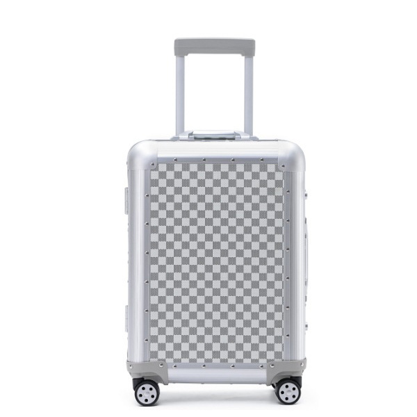 Carry-on suitcase The latest design of luxury aluminum alloy silent wheel car travel case business luggage set multi-functional