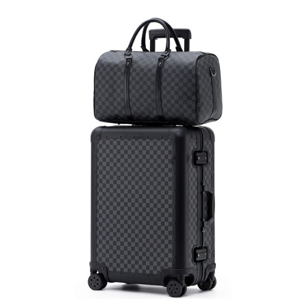 Carry-on suitcase The latest design of luxury aluminum alloy silent wheel car travel case business luggage set multi-functional