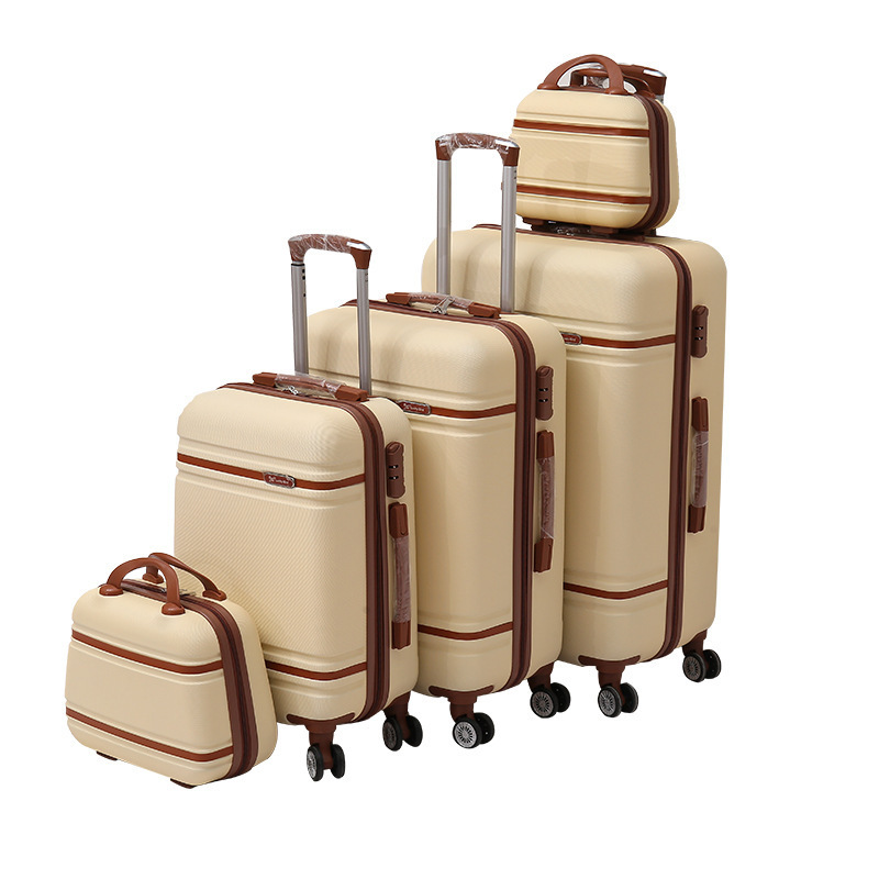 Carry-on suitcase 12 14 20 24 28inch Travel Luggage set Five piece travel bag ABS Luggage set High quality aircraft trolley case