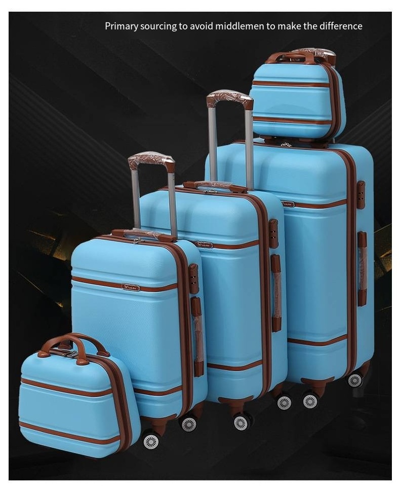 Carry-on suitcase 12 14 20 24 28inch Travel Luggage set Five piece travel bag ABS Luggage set High quality aircraft trolley case