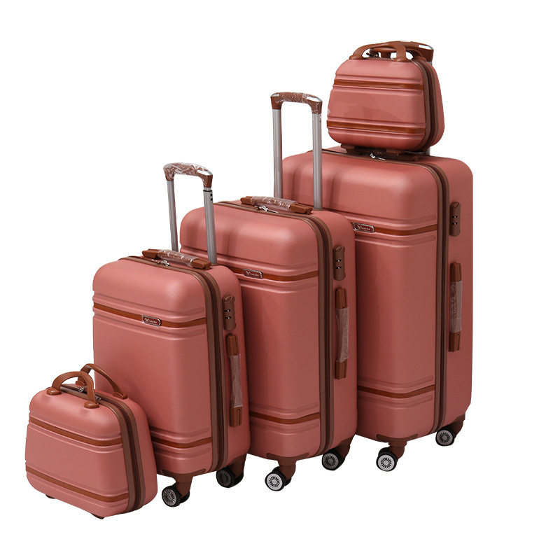 Carry-on suitcase 12 14 20 24 28inch Travel Luggage set Five piece travel bag ABS Luggage set High quality aircraft trolley case