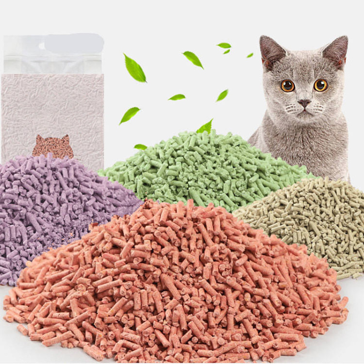 Wholesale Cat Litter Mixed Green Tea Bamboo Charcoal Taste Deodorization Tofu Cat Litter