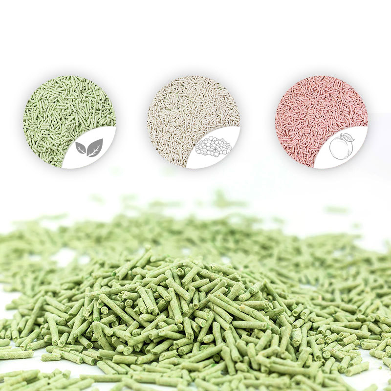 Wholesale Cat Litter Mixed Green Tea Bamboo Charcoal Taste Deodorization Tofu Cat Litter