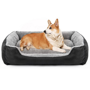 Wholesale Oem Available Custom Logo Promotional Grey Foldable Luxury Sofa Large Pet Dog Bed