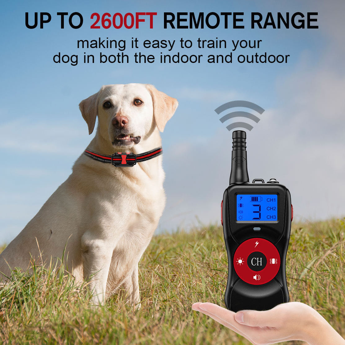 Electronic dog training collar Rechargeable Slave Remote Controlled Shock Pet Dog Training Collar For Dog