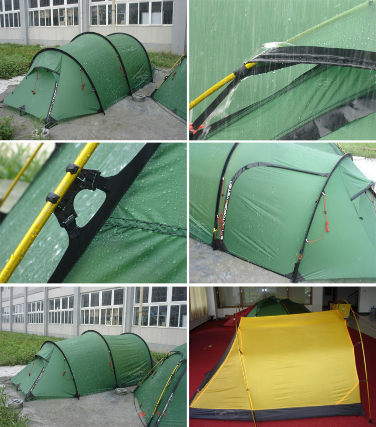 Custom Free-Standing PFC-Free Trendy Eco-Friendly Outdoor Single Silicone Coating Nylon Two Person Dome Seam Taped Silnylon Tent