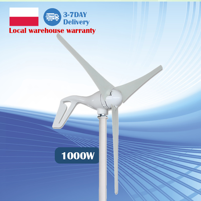 Overseas warehouse wind turbine 100W 200W wind power generation system 500W 1000W horizontal axis small wind turbine