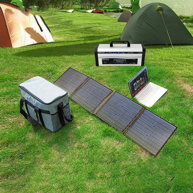 Wilderness Challenger Essential 100W Foldable Solar Panel USB+DC Solar Battery Portable Folding Solar Power Bank Charger