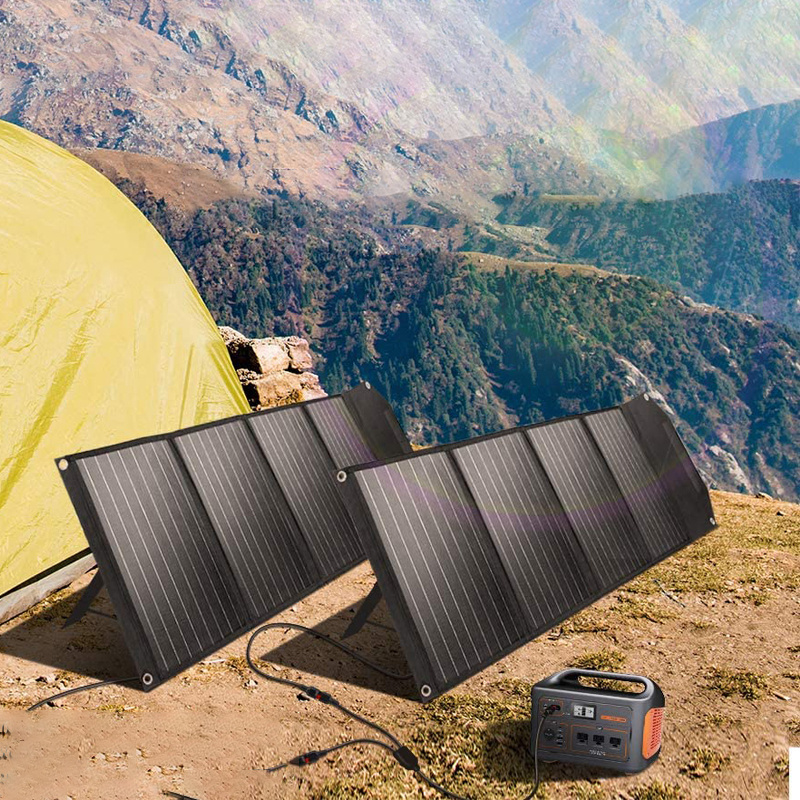 Wilderness Challenger Essential 100W Foldable Solar Panel USB+DC Solar Battery Portable Folding Solar Power Bank Charger