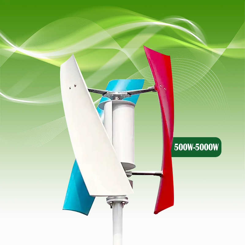 Wind Generator Turbine 5kw Free Energy Power Turbine 12v 24v  Vertical Coreless Windmill For Home Power Supply