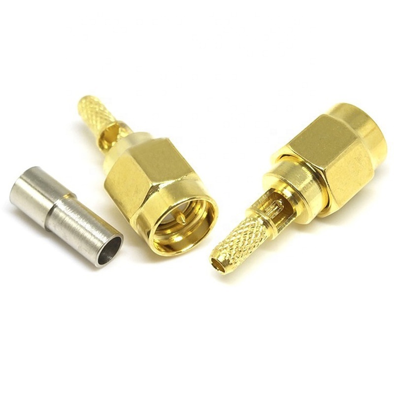 IP67 Factory Wholesale Solder Window Model SMA Male Cable Connector For RG174  Adapter