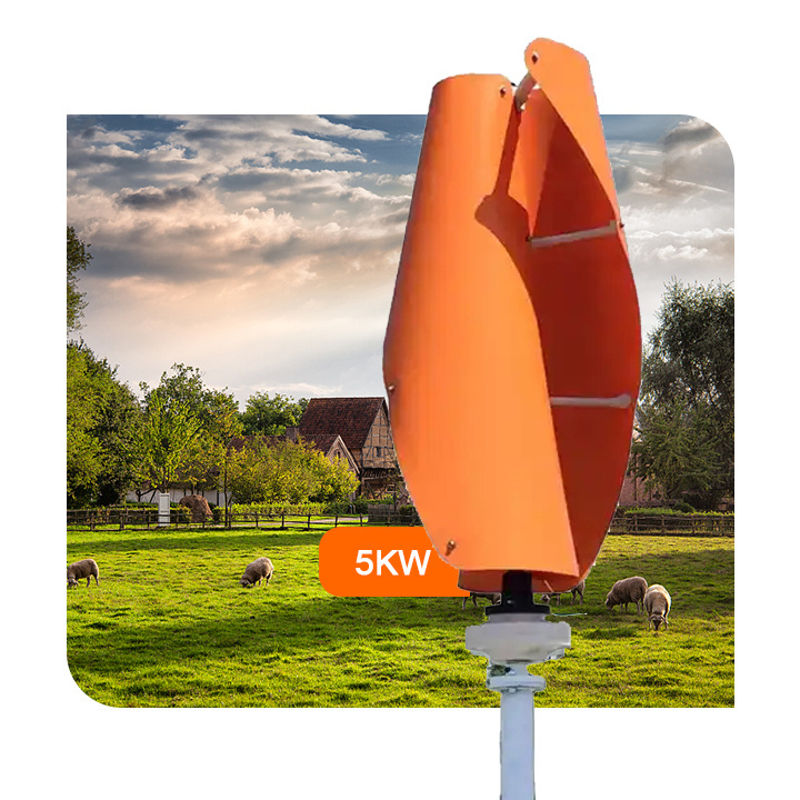 Renewable Energy 1kw 2kw 3kw 5kw  Wind Turbine With MPPT Smart Controller High Efficiency Vertical Wind Turbine Generator