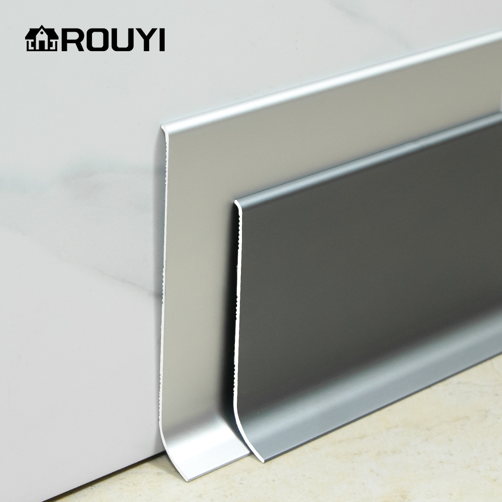 Thickened Aluminium Skirting 4cm Flooring 6cm 8cm 10cm Corner Baseboard Skirting Board