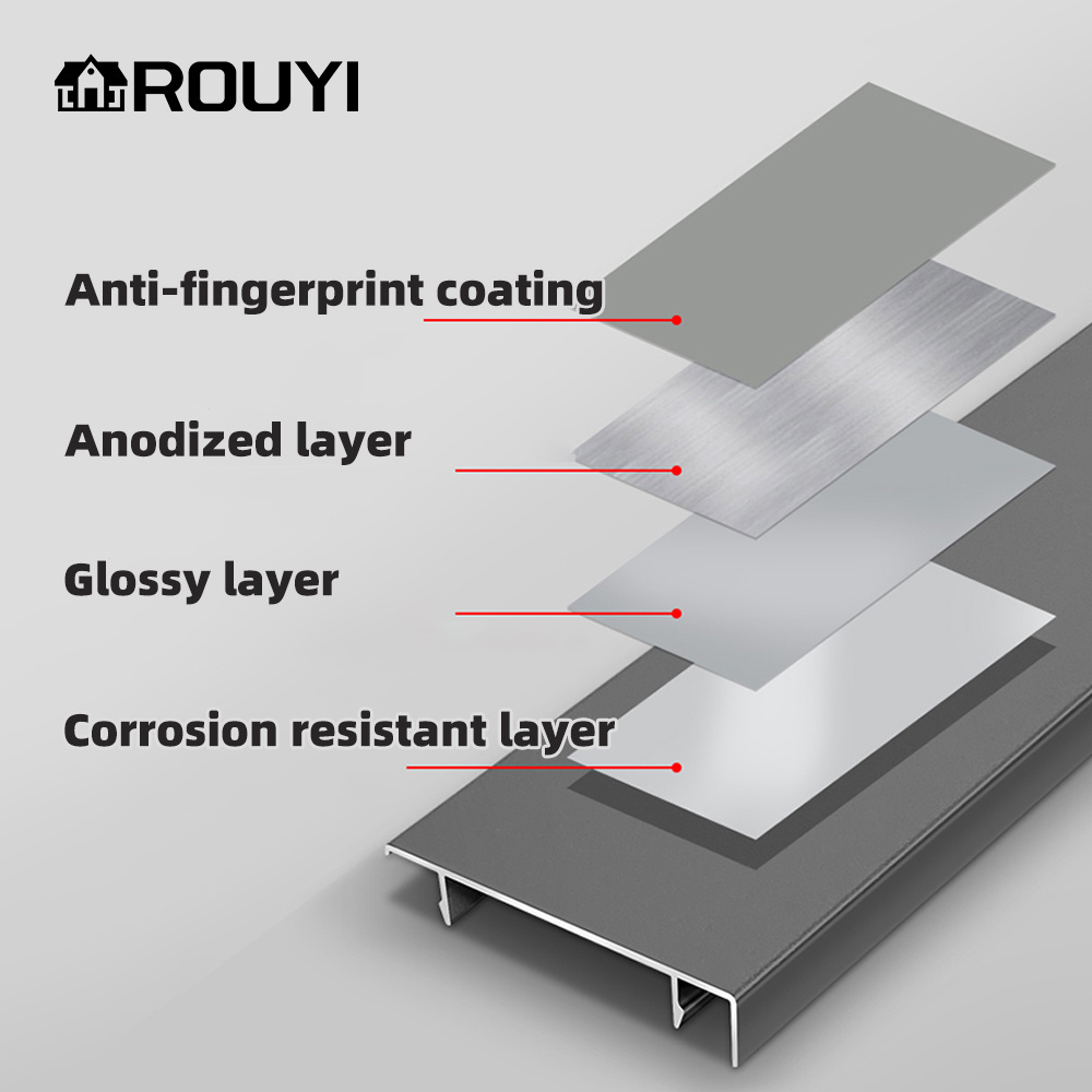 Thickened Aluminium Skirting 4cm Flooring 6cm 8cm 10cm Corner Baseboard Skirting Board