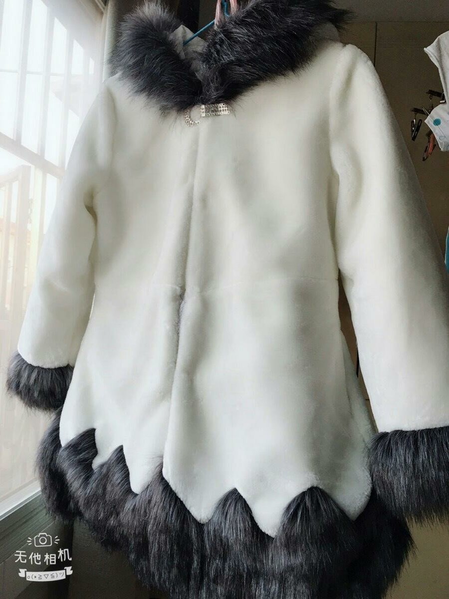 Plus Size Women Winter Faux Fur Parka Coat Fur Trim Hooded Jacket Women's Coats