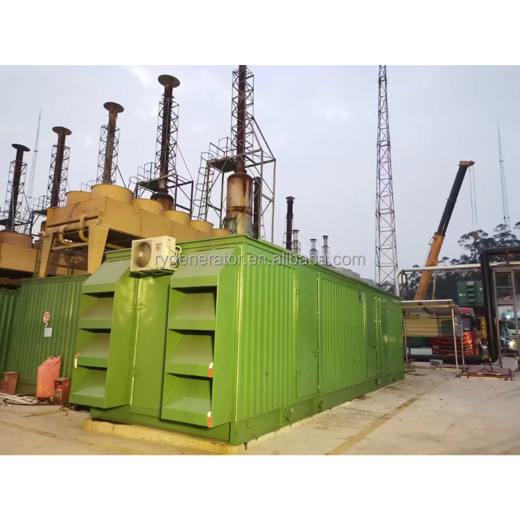 Containerized canopy 200kw 300kw 400kw 500kw 2000kw cummins Natural/Bio gas generator