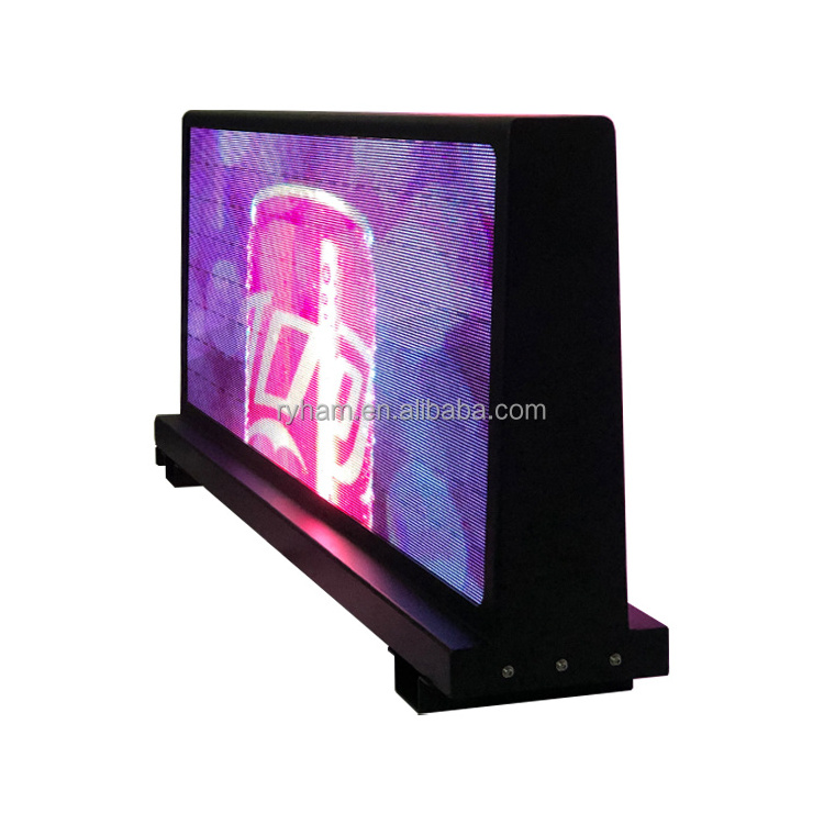 4G Wifi App Remote control  car advertising screen taxi advertising screen led screens for taxi