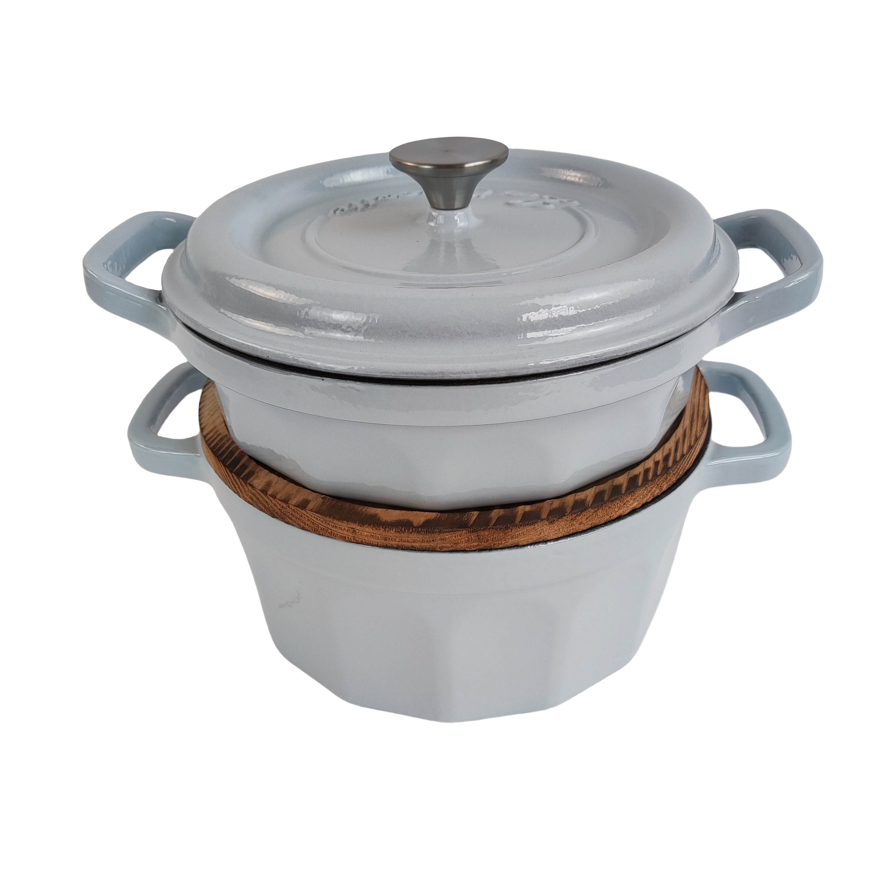 High Quality Fashion Nonstick Enamel Stew Pot Enamel Cast Iron Dutch Oven Kitchen Wear Cookware Set Cooking Enamel Stew Pot