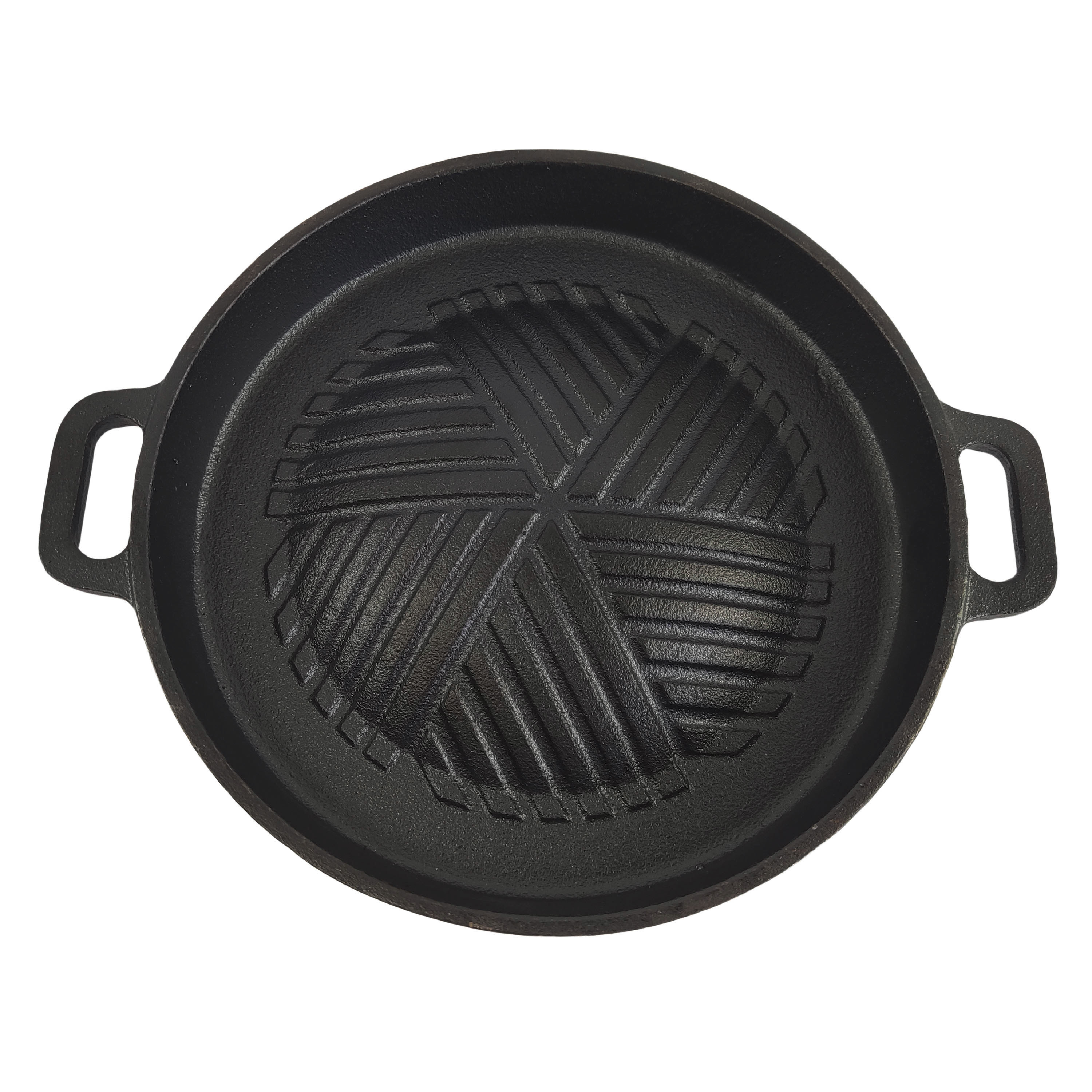 High quality outdoor camping barbecue grill cast iron big baking pan