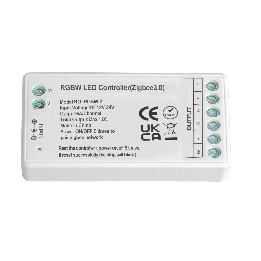 Tuya Zigbee 3.0 New RGBW LED Strip Controller RF Wireless 4 in 1 Led Controller For Led Light Strip Dimmer