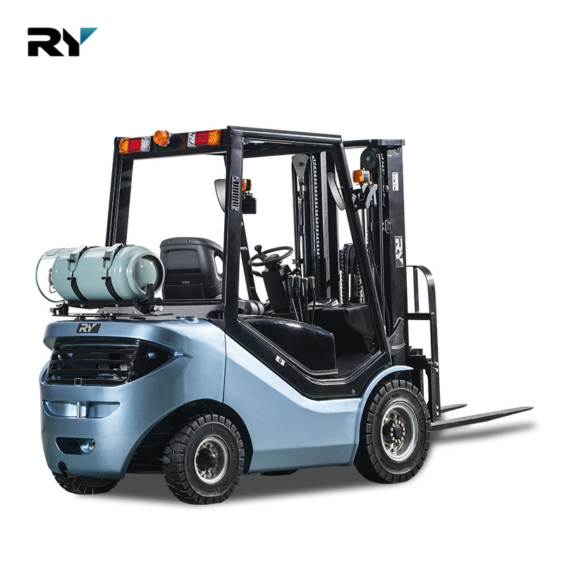 China Manufacture Economic Gasoline 2 Ton 3 Ton Forklifts, Factory Price Lpg Gasoline Dual Fuel 4 Ton 5 Ton Forklift Trucks