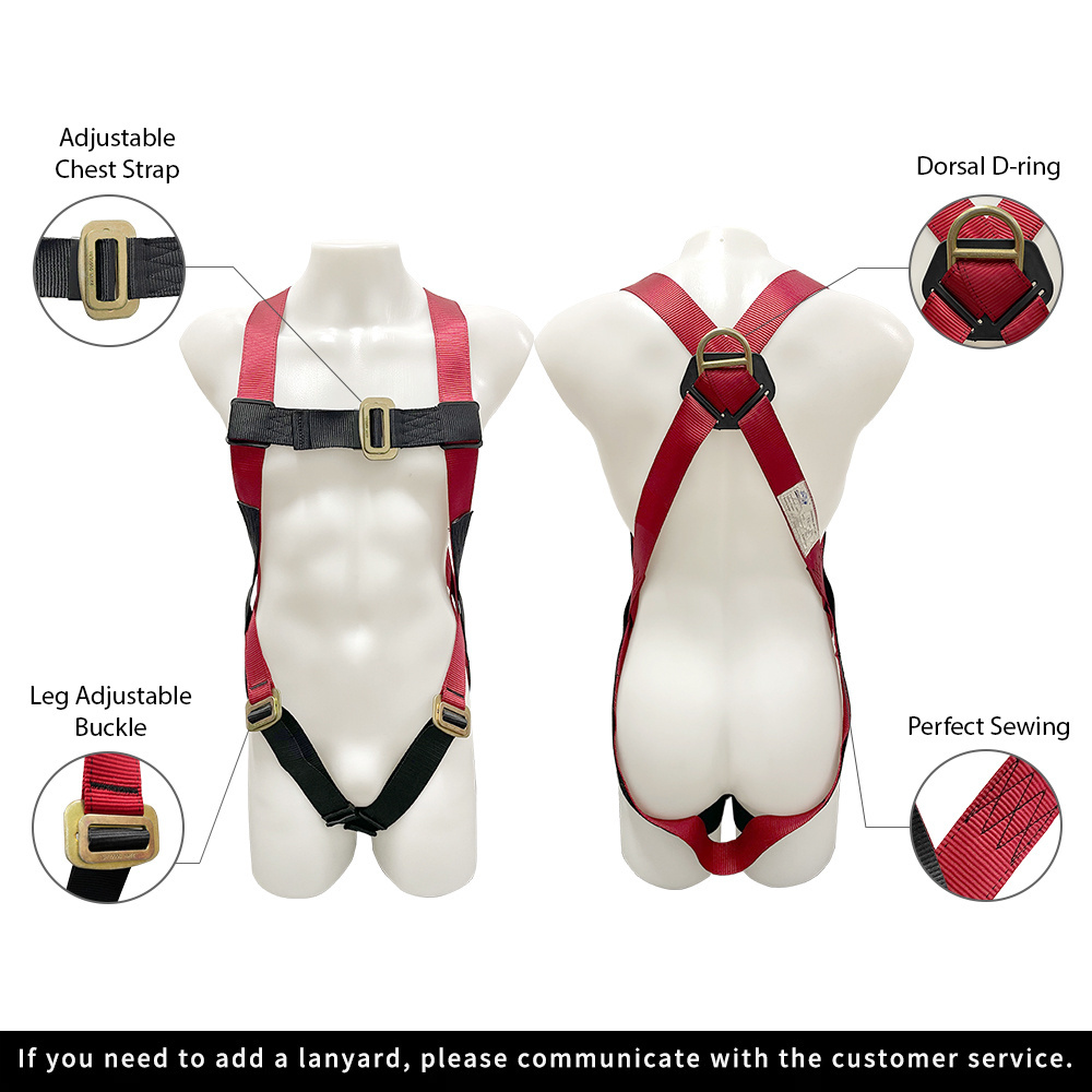 Wholesale Construction Industrial Caving Rock Climbing Aerial Work Safety Harness Adjustable Full Body Harness Safety Belt Hook