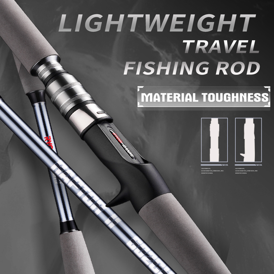 RAPTOR2 1.80M 2 Section Casting Fishing Rod Carbon Fibre Trout Fishing Rod Spinning Casting Rods For Fishing