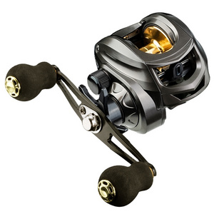 AK2000 Baitcasting Fishing Reel Saltwater Freshwater 7+1BB Max Drag 8KG Light Baitcaster Reels