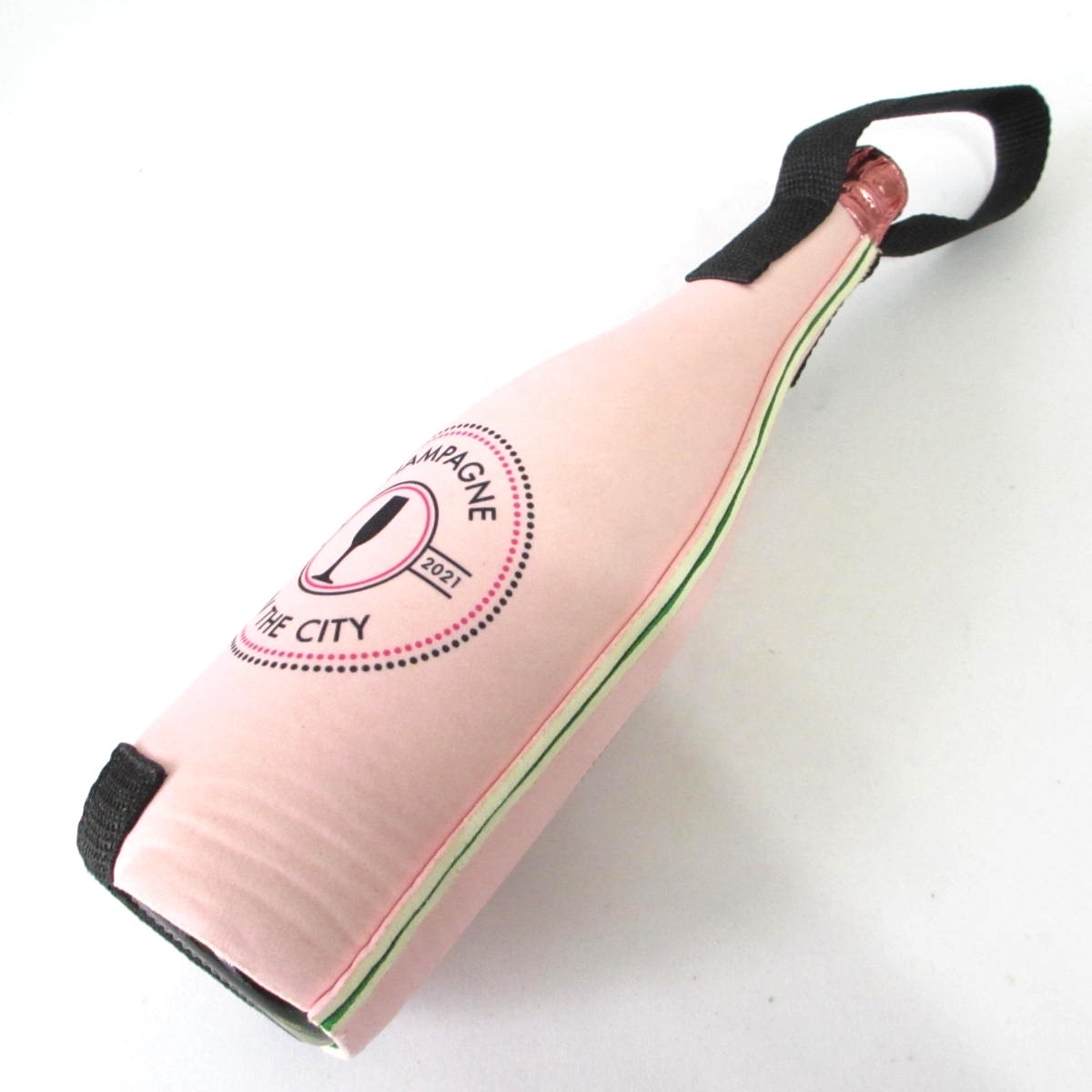 Wine Promotion Neoprene Portable Tote Cooler Bag Insulated Single Wine Cooler Gift Bag With Strap