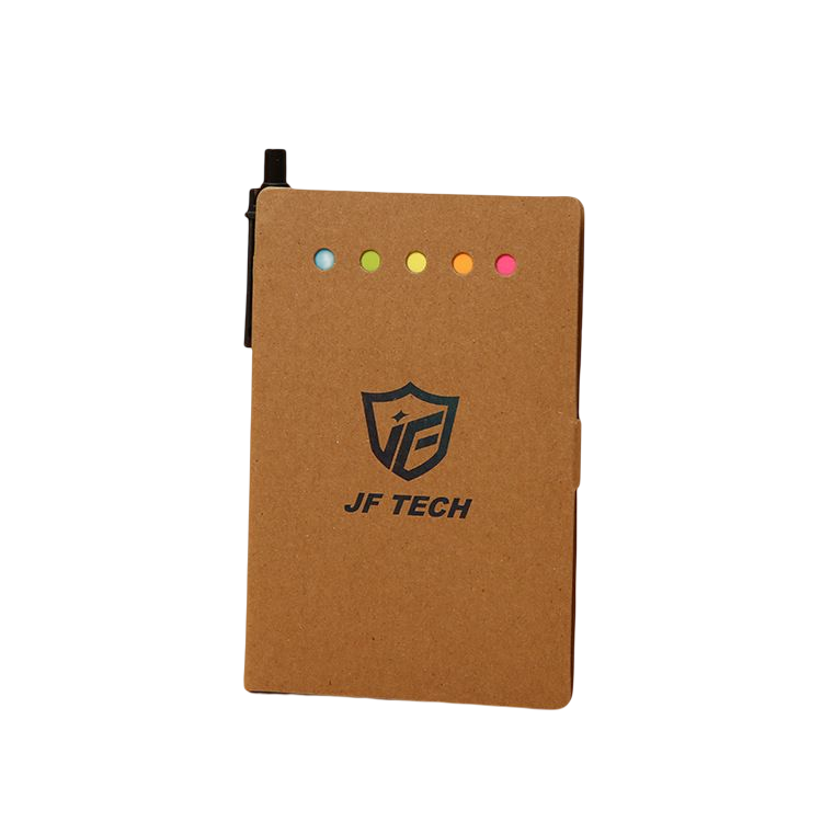 Office Business Mini Spiral Sticky Notes Kraft Paper Notepads With Pen Promotion Custom Pocket Notebook Printing